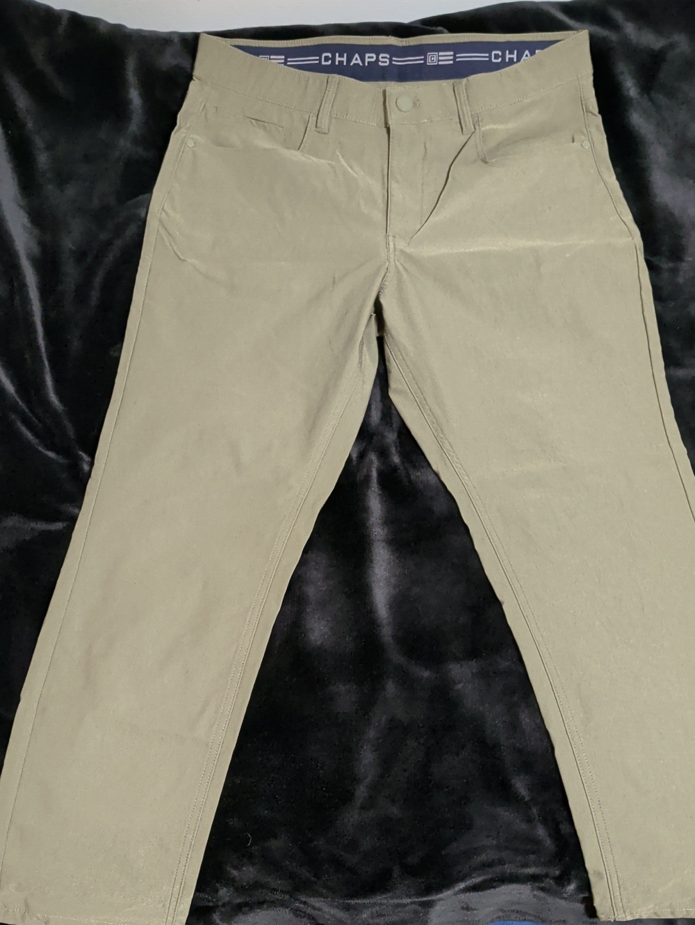 Chaps Men's Olive Tan Chino Pants
